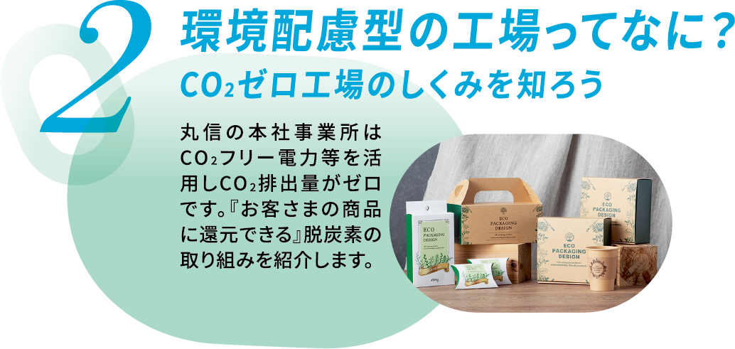 丸信オープンハウスでは当社の環境配慮型工場の解説を行います。